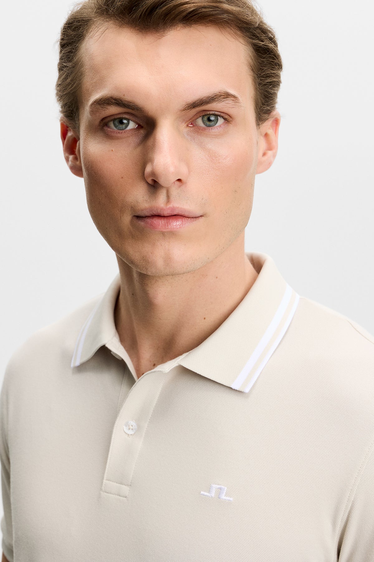 Joey Tipping Polo in Moonbeam by J.Lindeberg