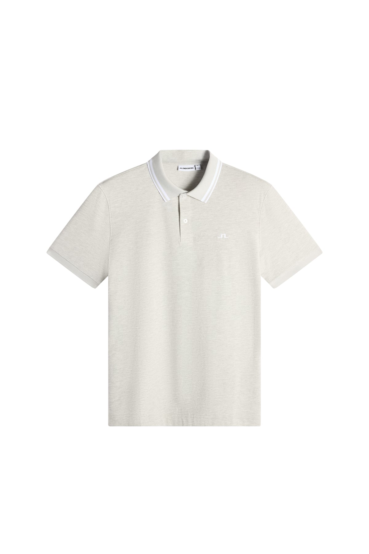 Joey Tipping Polo in Light Grey Melange by J.Lindeberg