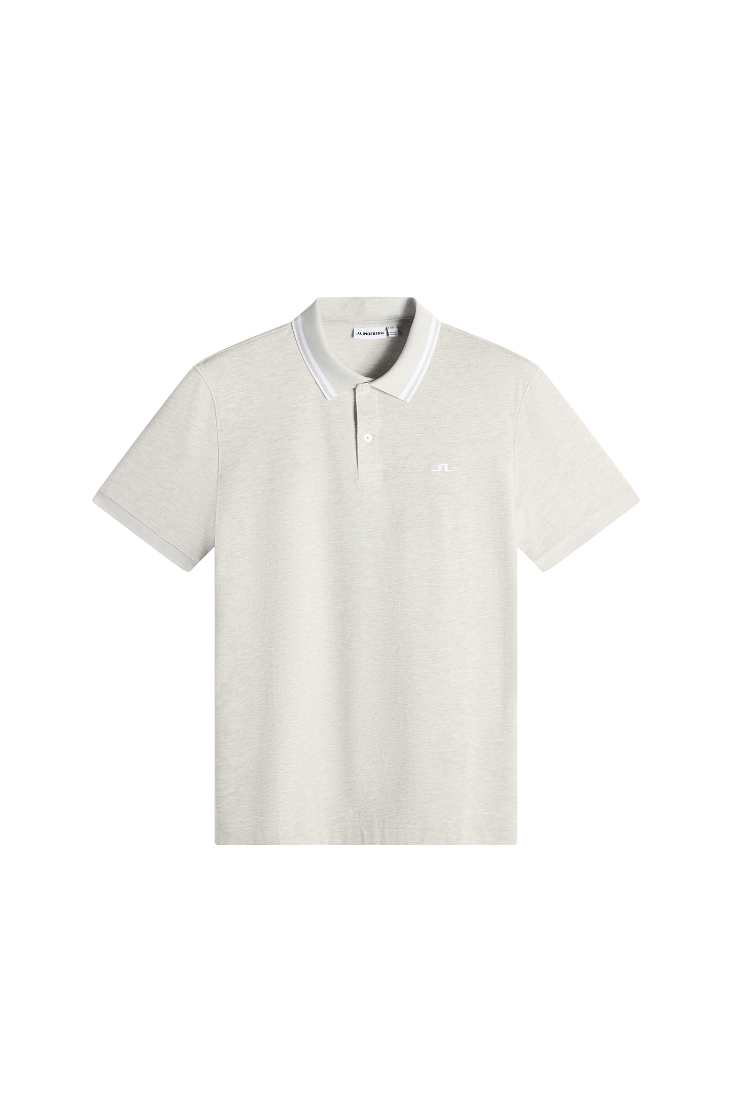 Joey Tipping Polo in Light Grey Melange by J.Lindeberg