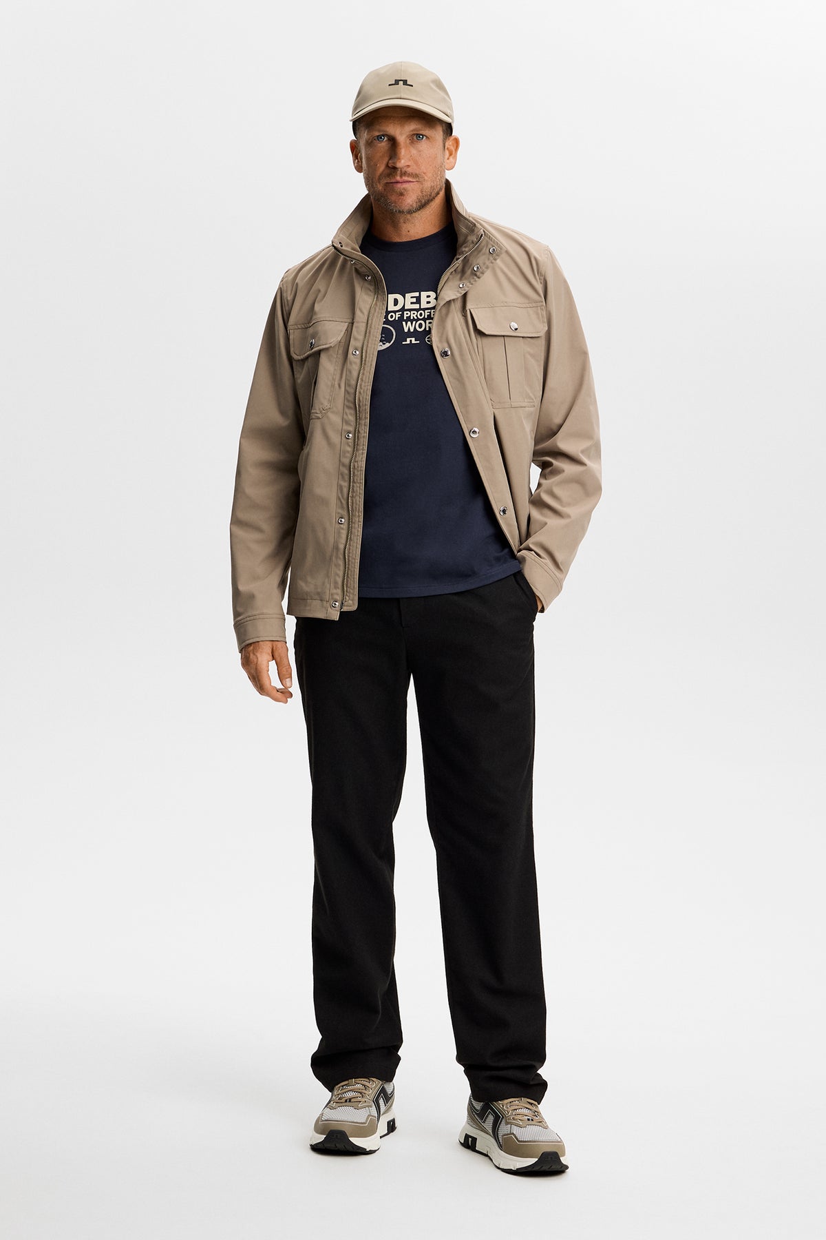 Alpha Graphic T-shirt in JL Navy by J.Lindeberg