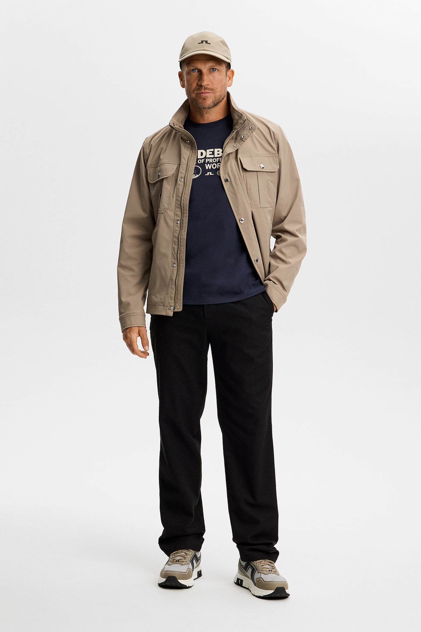 Alpha Graphic T-shirt in JL Navy by J.Lindeberg