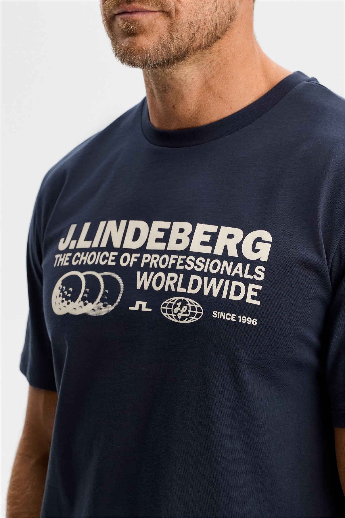 Alpha Graphic T-shirt in JL Navy by J.Lindeberg