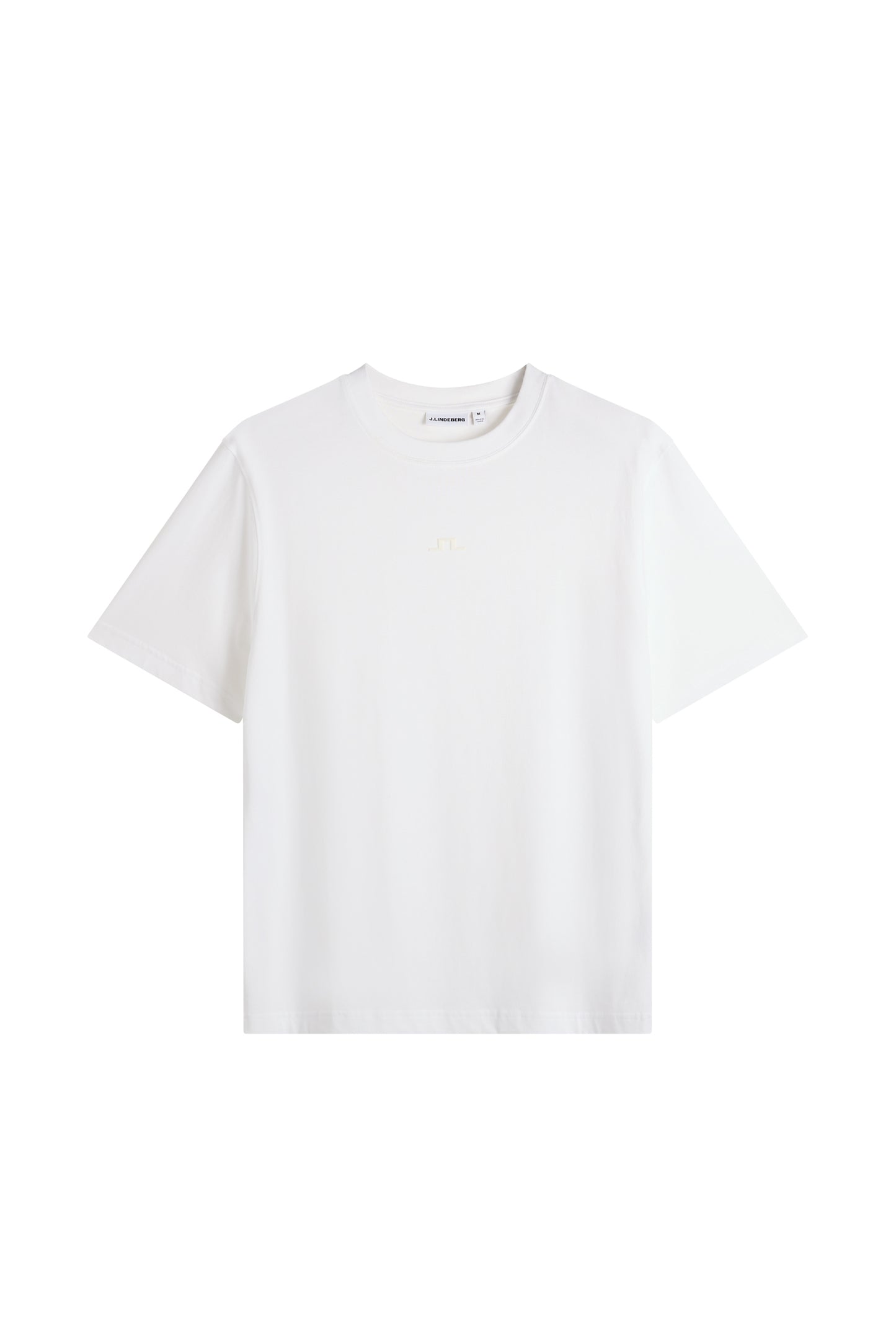 Parcie Logo Tee in White by J.Lindeberg