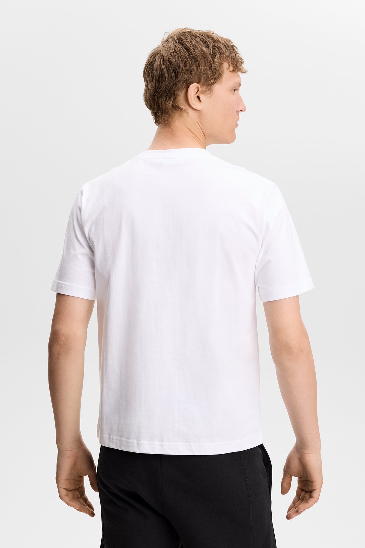 Parcie Logo Tee in White by J.Lindeberg