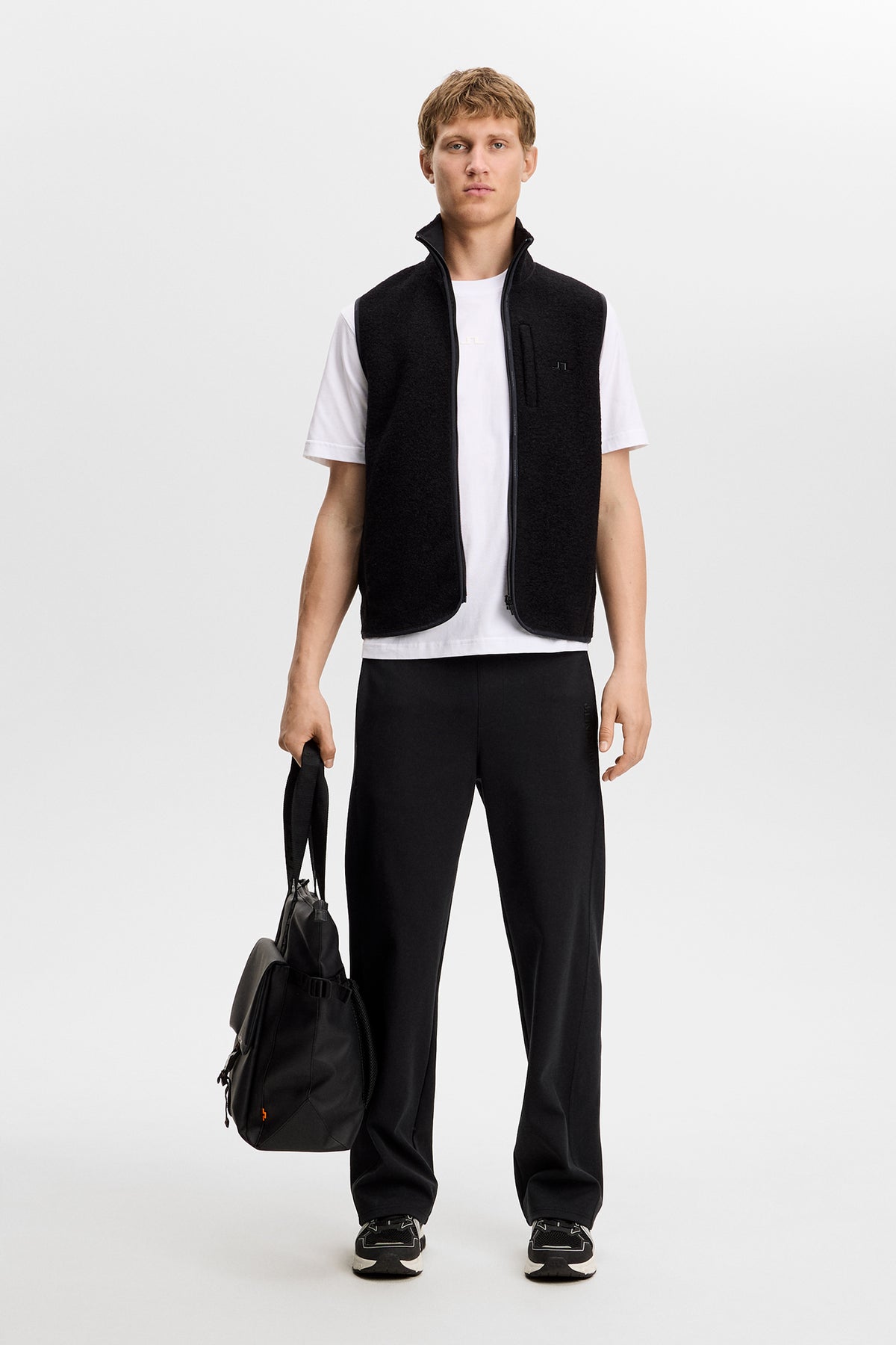 Parcie Logo Tee in White by J.Lindeberg