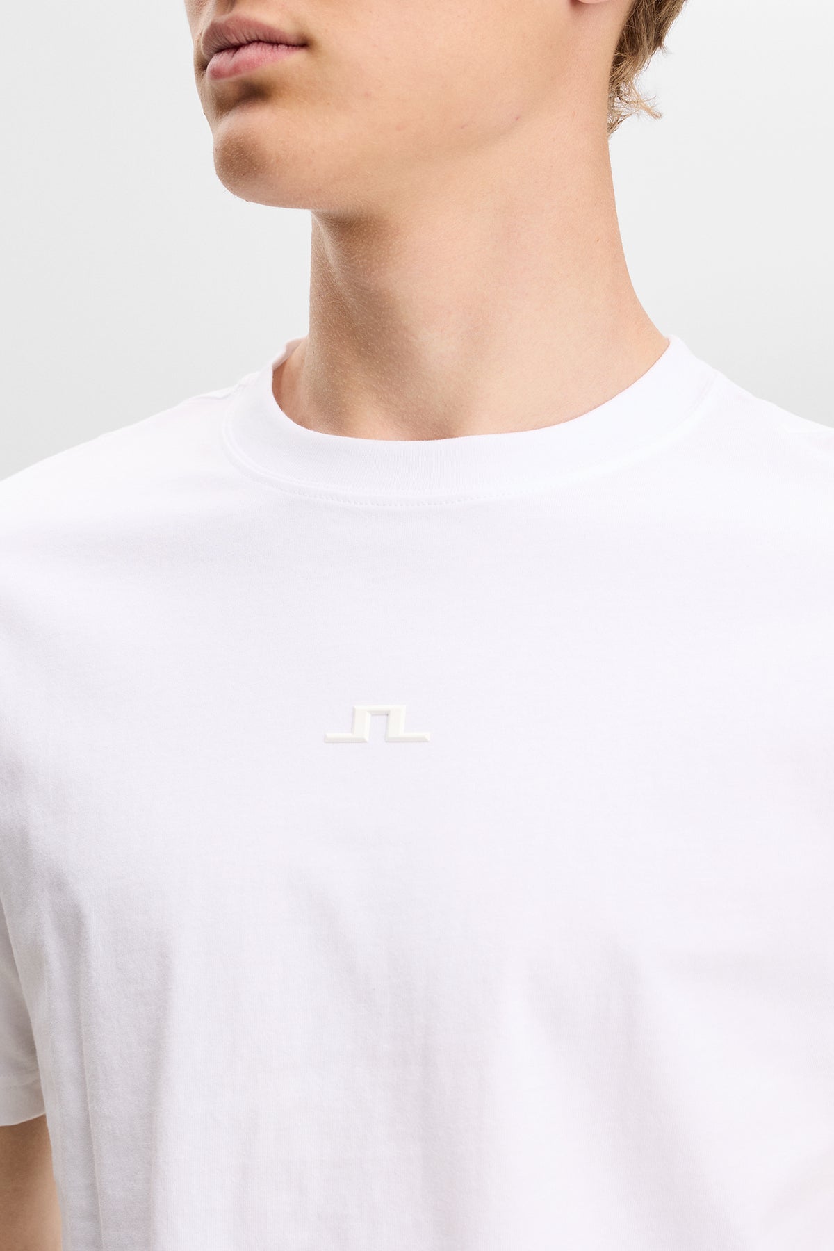 Parcie Logo Tee in White by J.Lindeberg