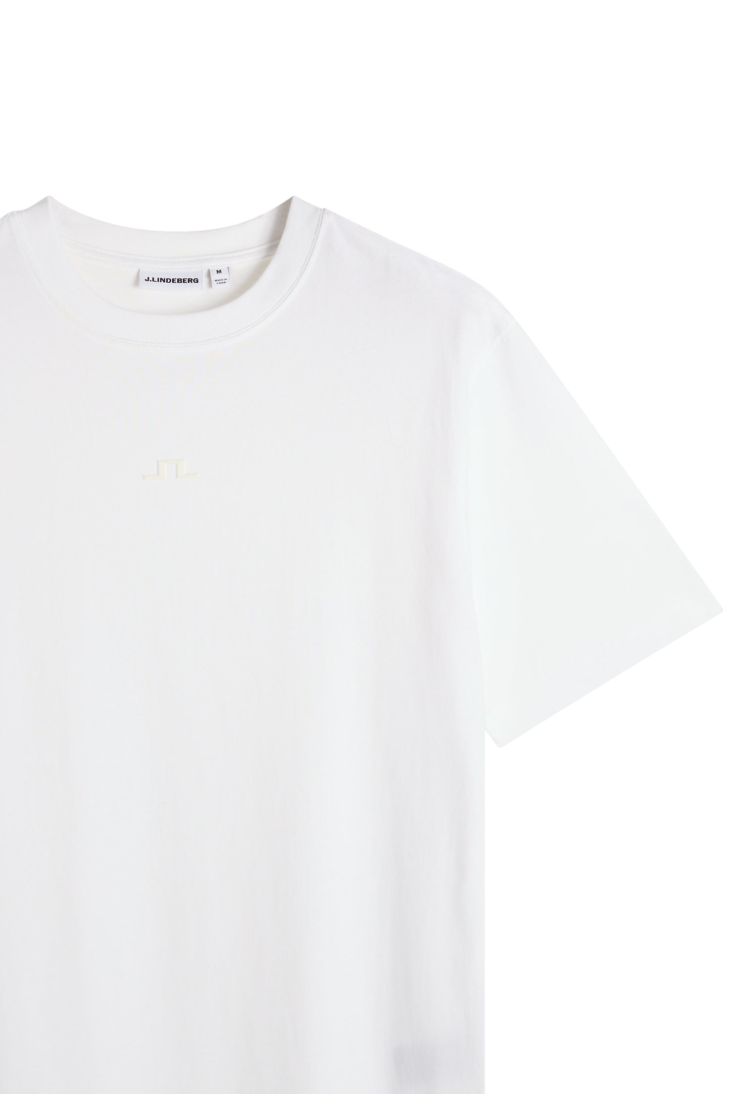 Parcie Logo Tee in White by J.Lindeberg