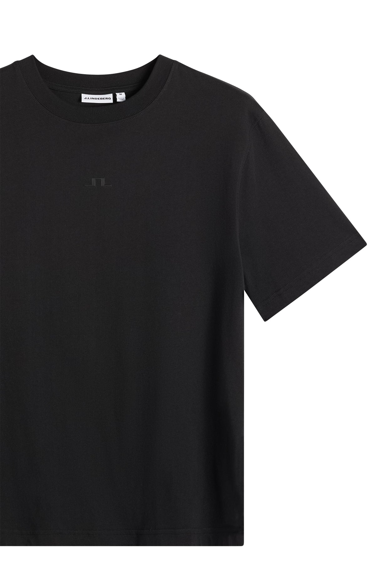 Parcie Logo Tee in Black by J.Lindeberg