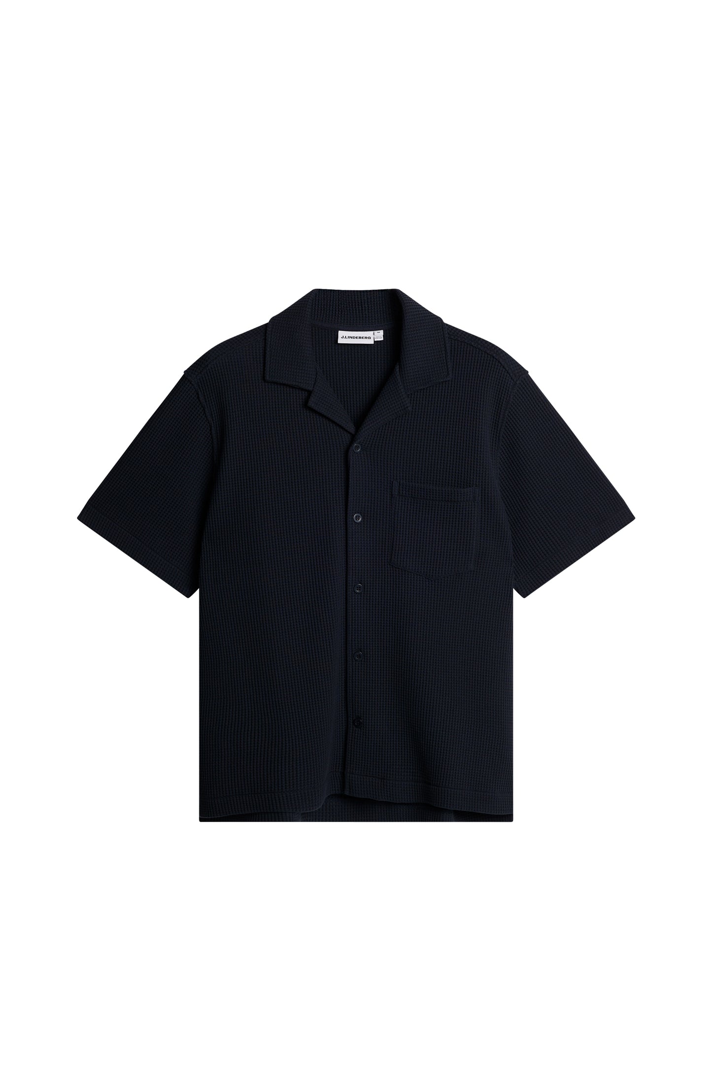 Theron Waffle Shirt in JL Navy by J.Lindeberg