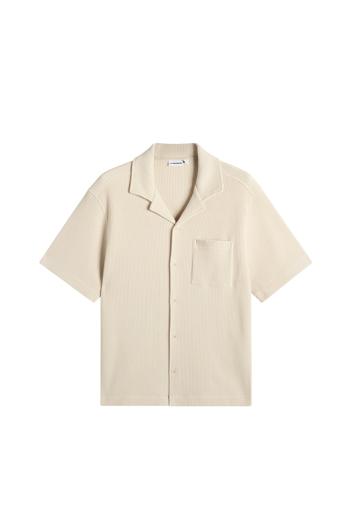 Theron Waffle Shirt in Moonbeam by J.Lindeberg