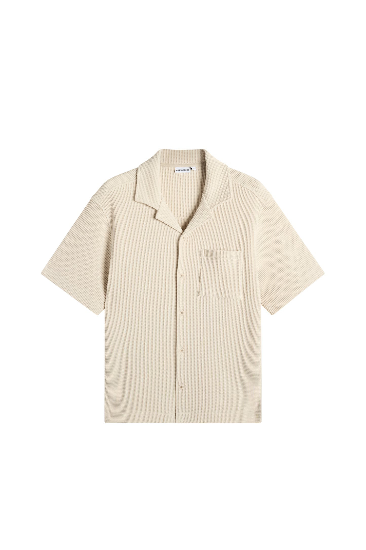Theron Waffle Shirt in Moonbeam by J.Lindeberg