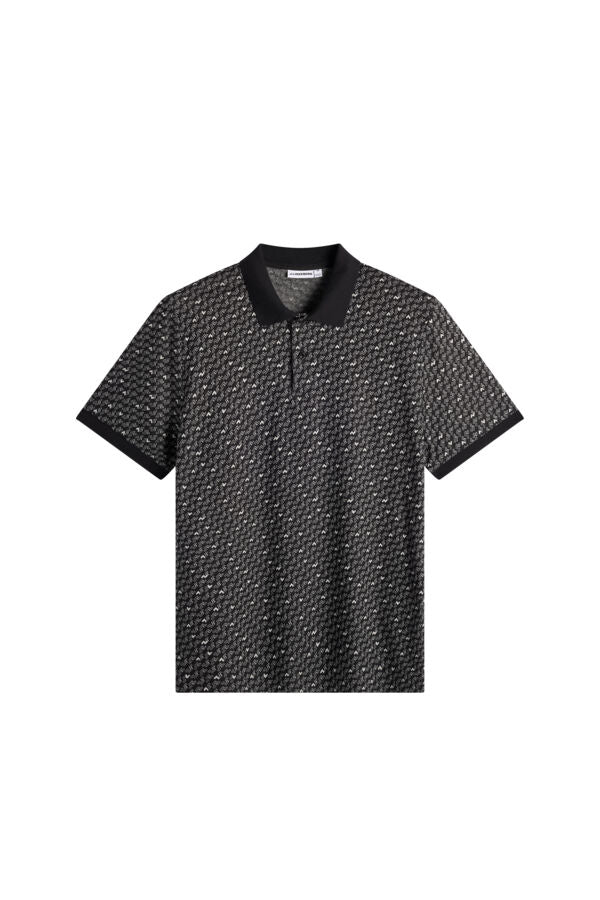 Devon Jacquard Polo / BIAS BRIDGE MICRO BLACK WHITE