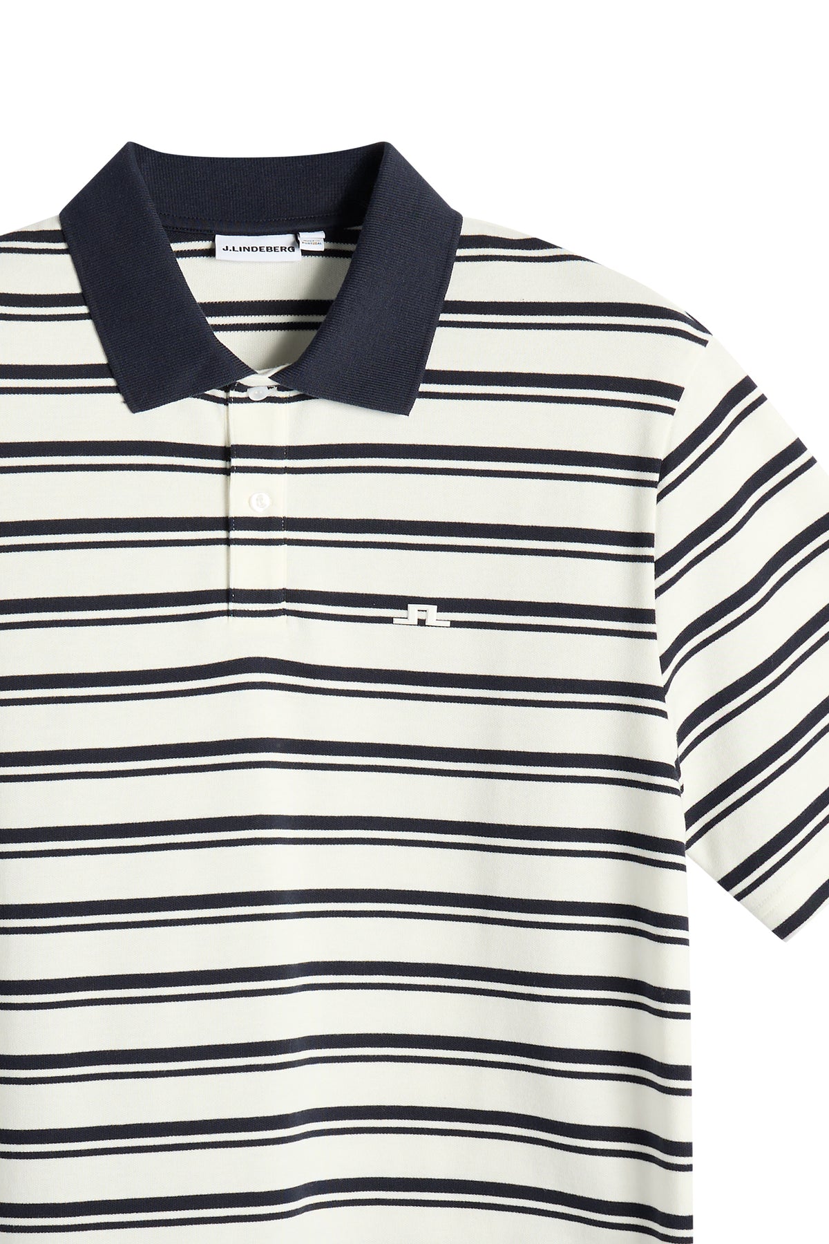Trond Striped Polo Pique in JL Navy by J.Lindeberg