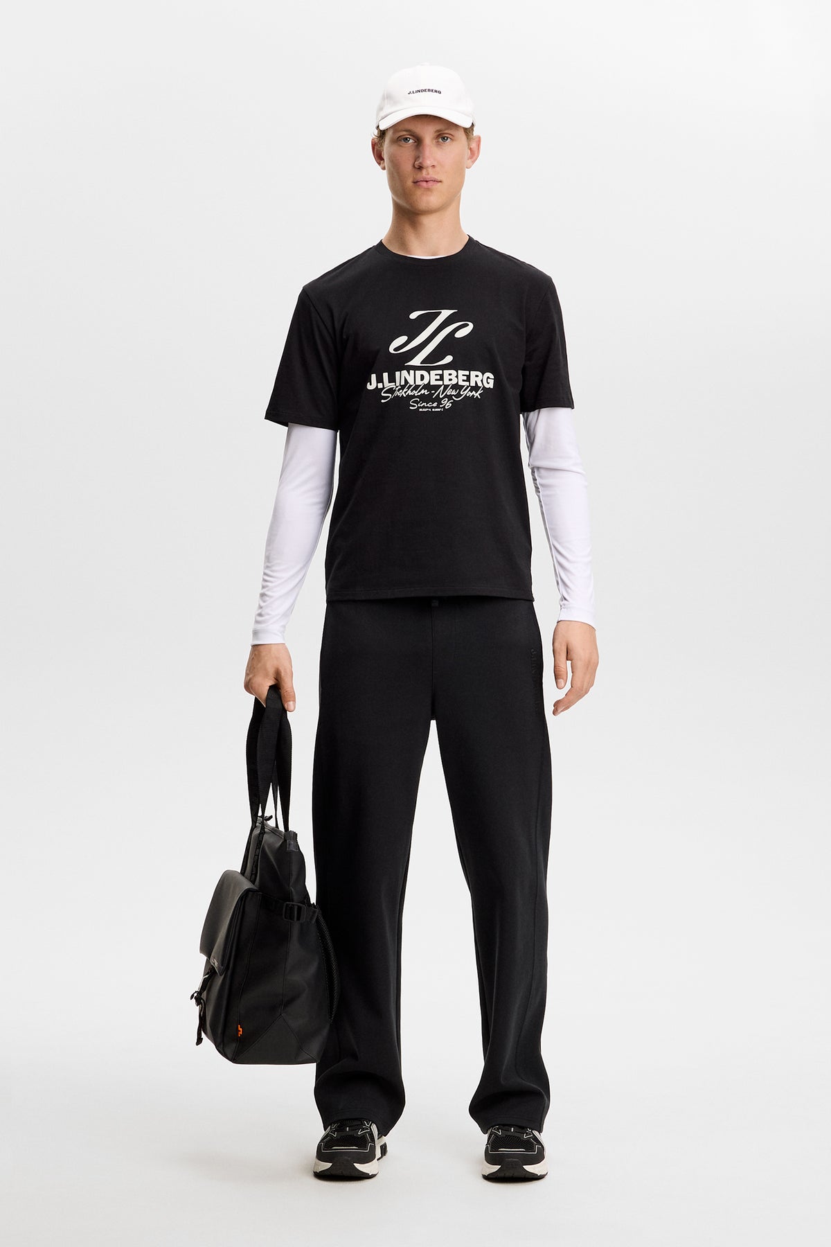 Alpha Graphic T-shirt in Black by J.Lindeberg