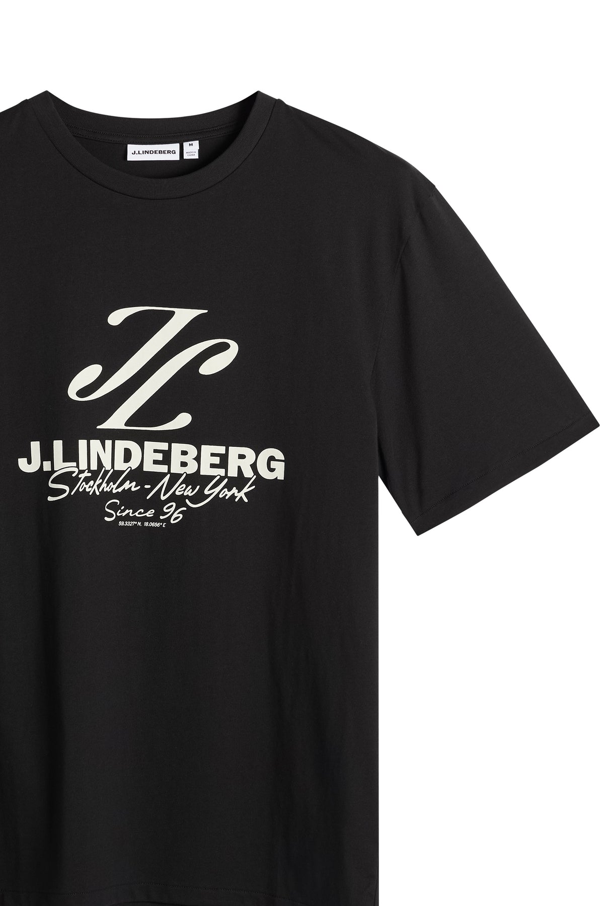 Alpha Graphic T-shirt in Black by J.Lindeberg