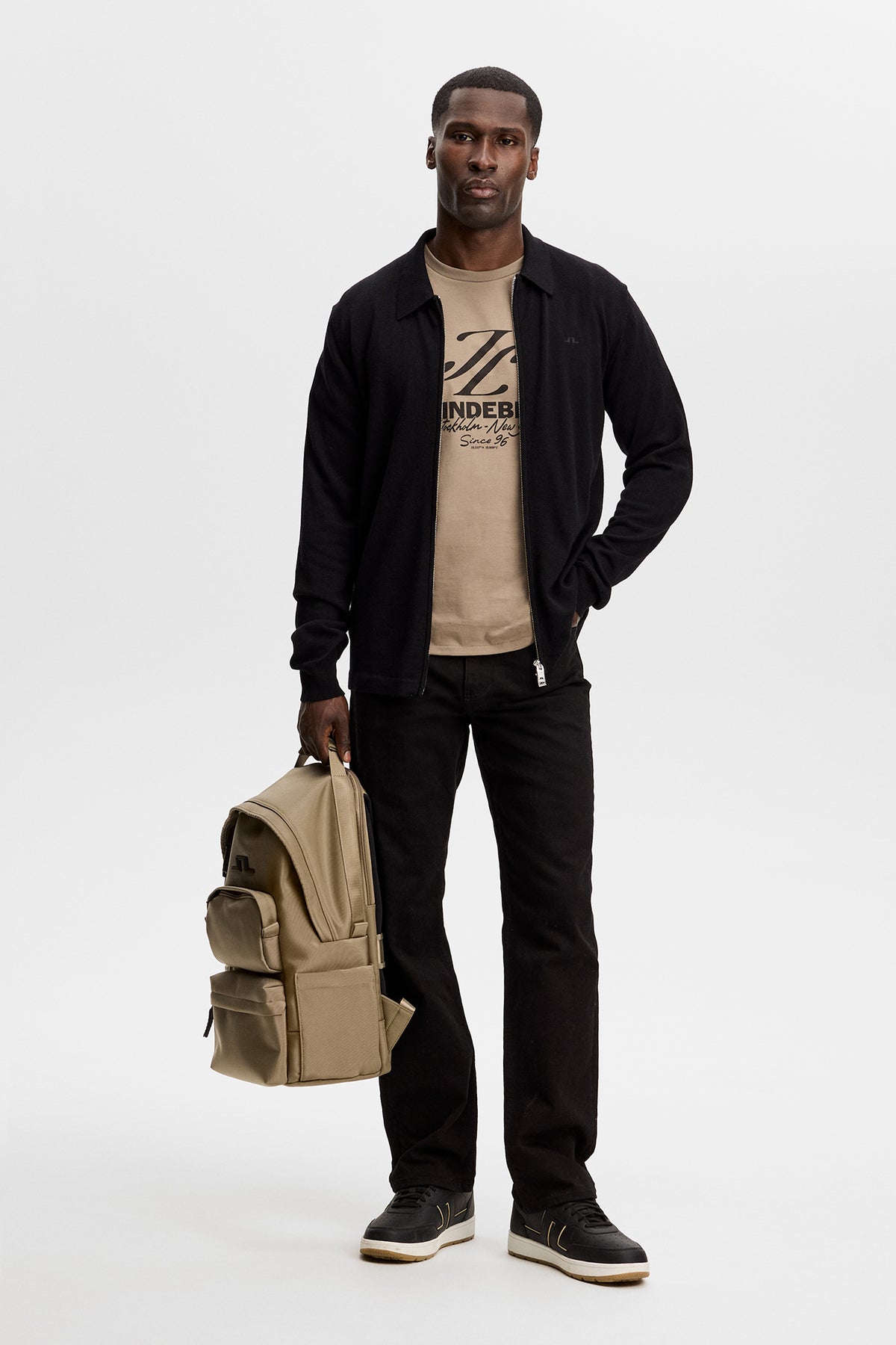 Alpha Graphic T-shirt in Brindle by J.Lindeberg