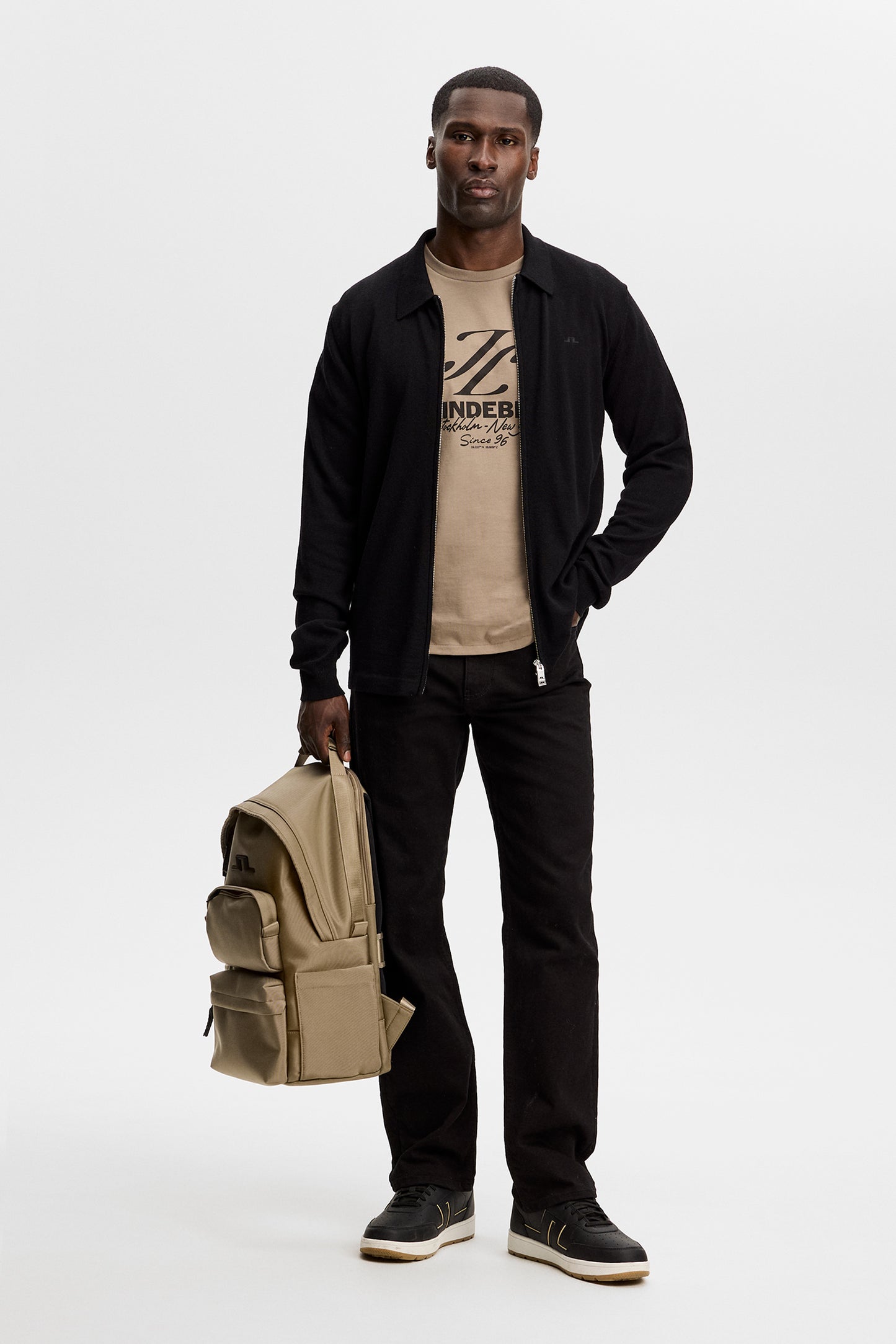 Alpha Graphic T-shirt in Brindle by J.Lindeberg