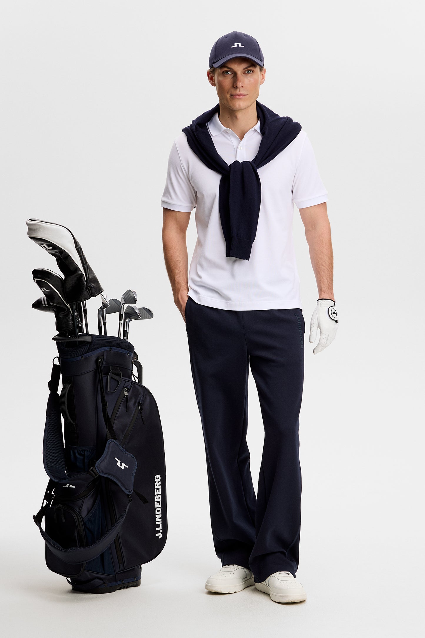 Verse Polo in White by J.Lindeberg
