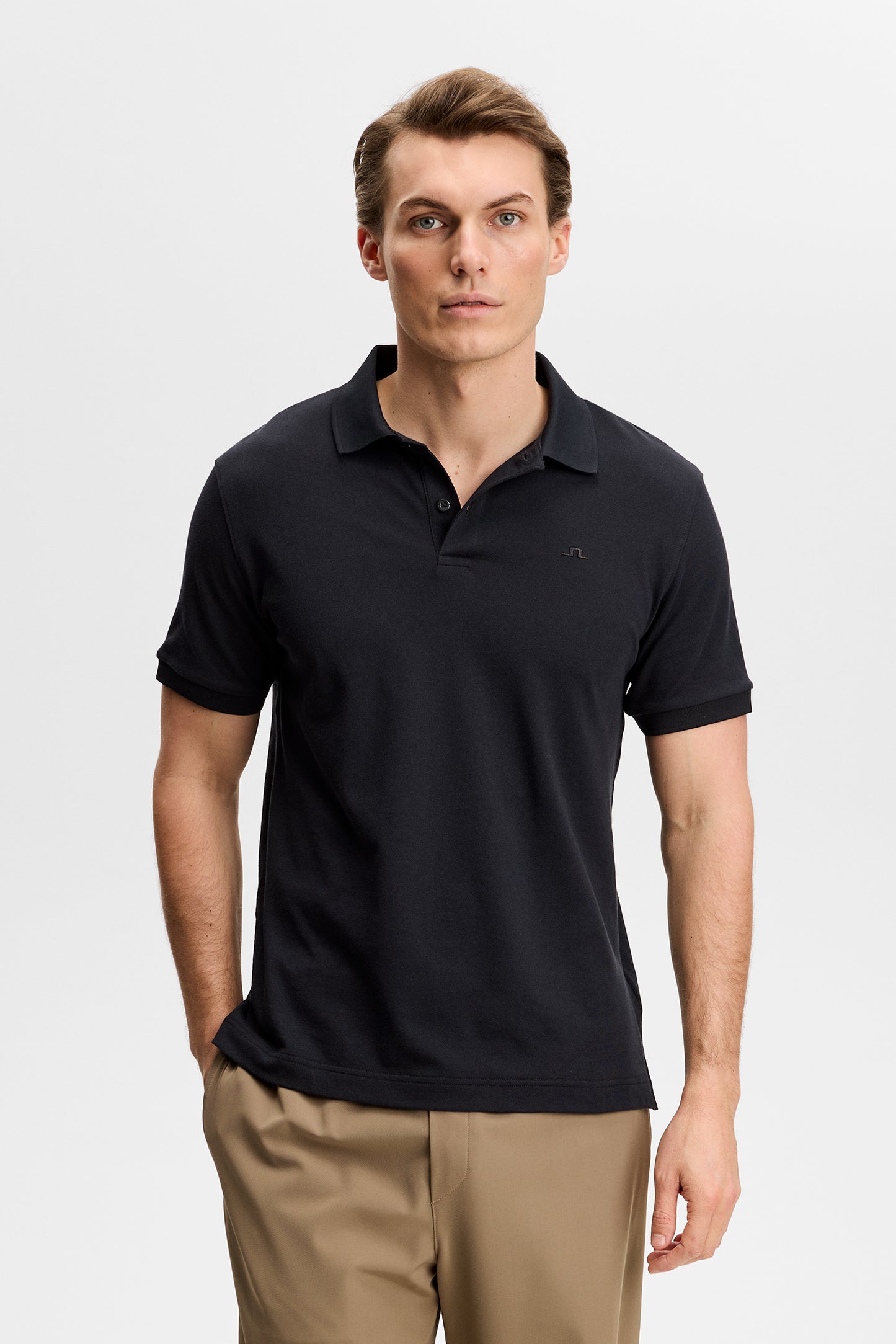 Verse Polo in Black by J.Lindeberg