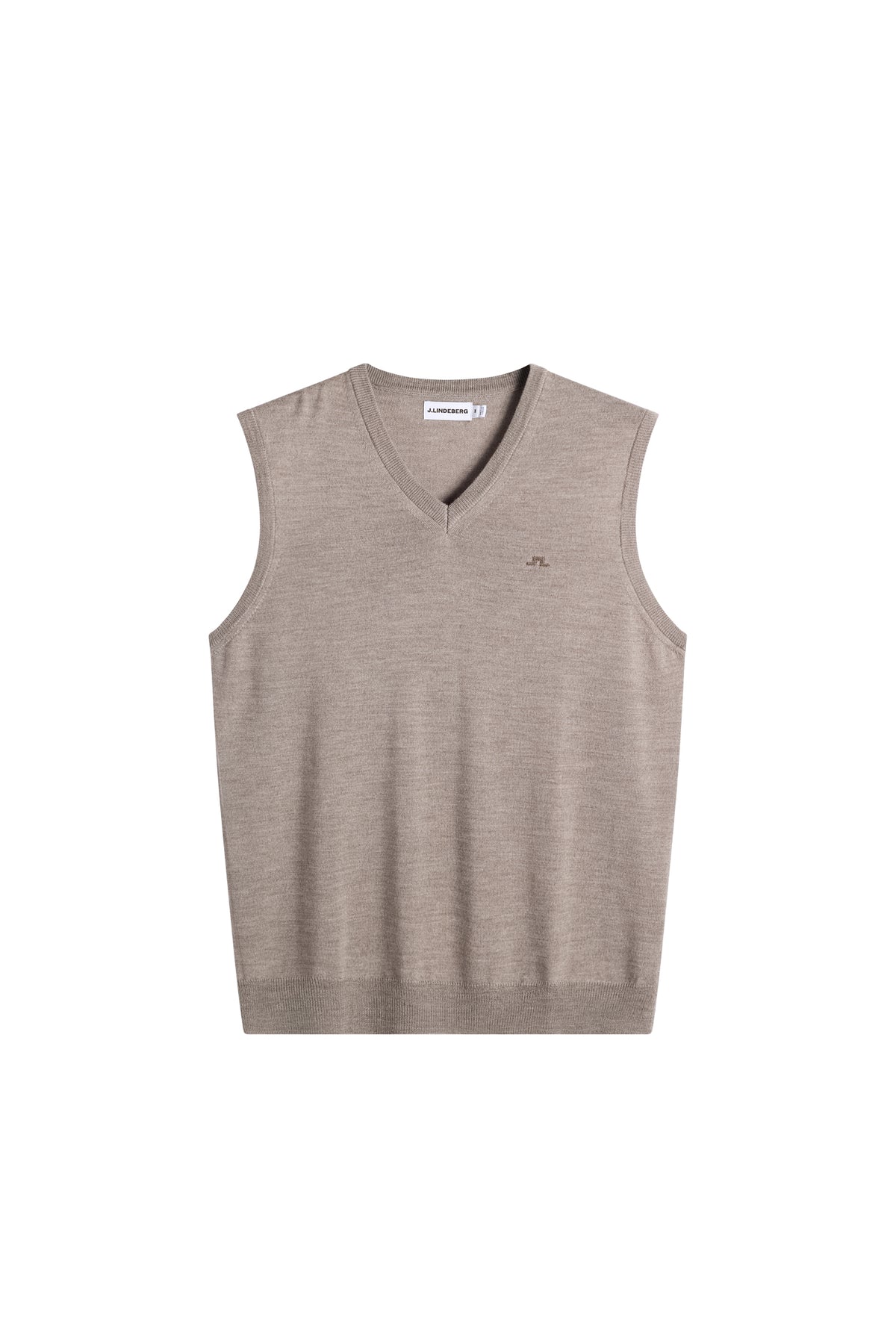 Liam Knitted Vest in Brindle Melange by J.Lindeberg