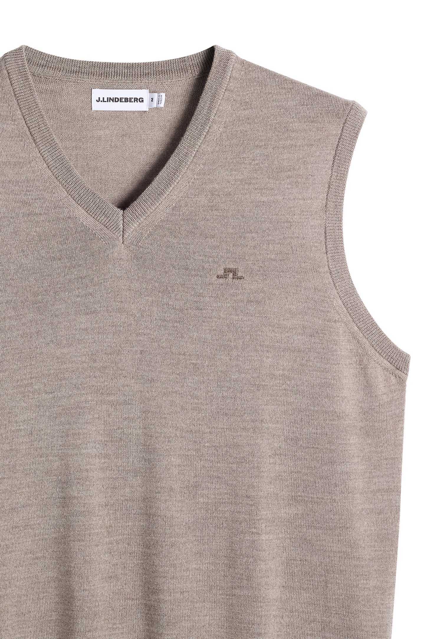 Liam Knitted Vest in Brindle Melange by J.Lindeberg