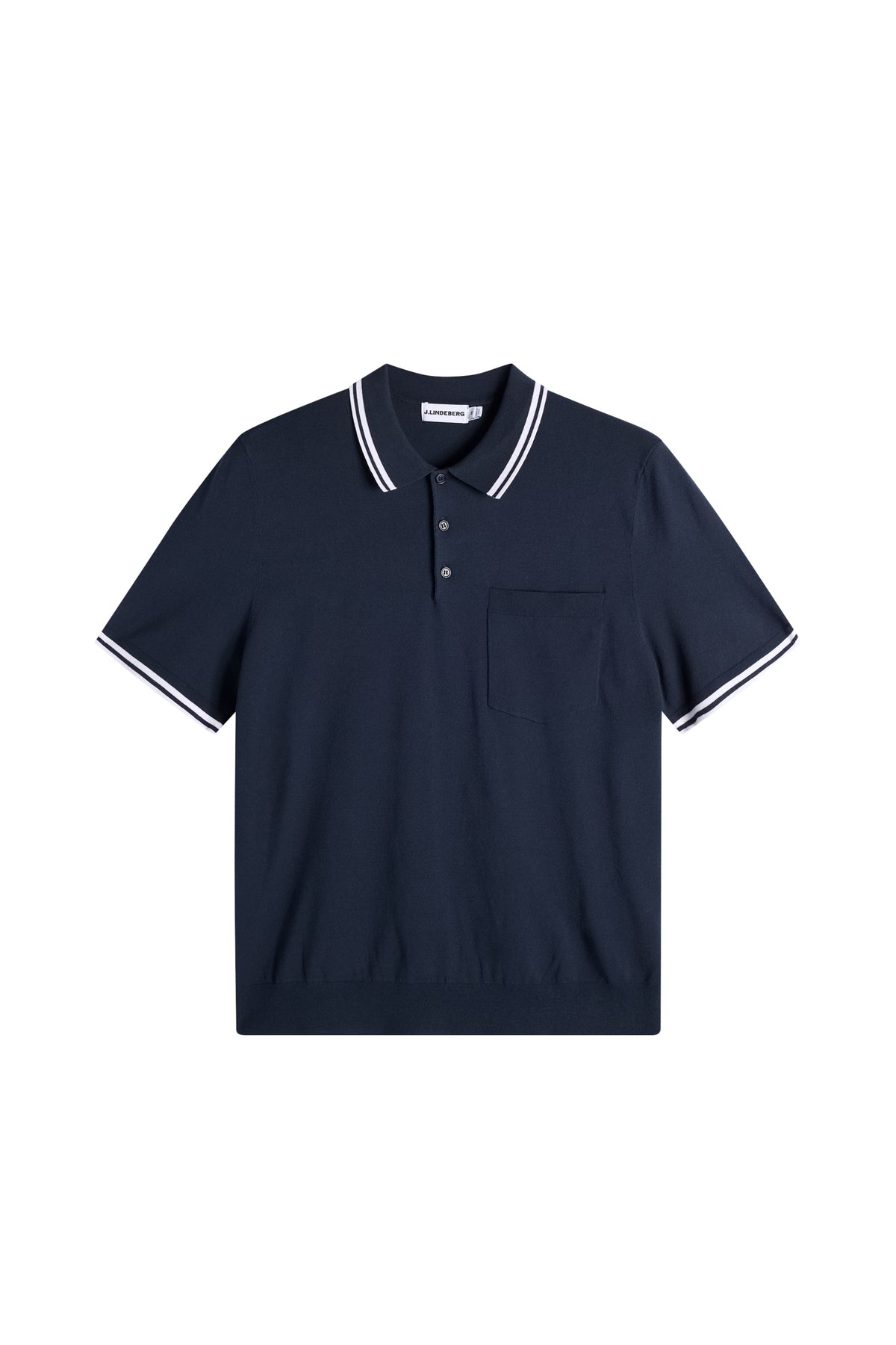 Ramon Knit SS Polo in JL Navy by J.Lindeberg