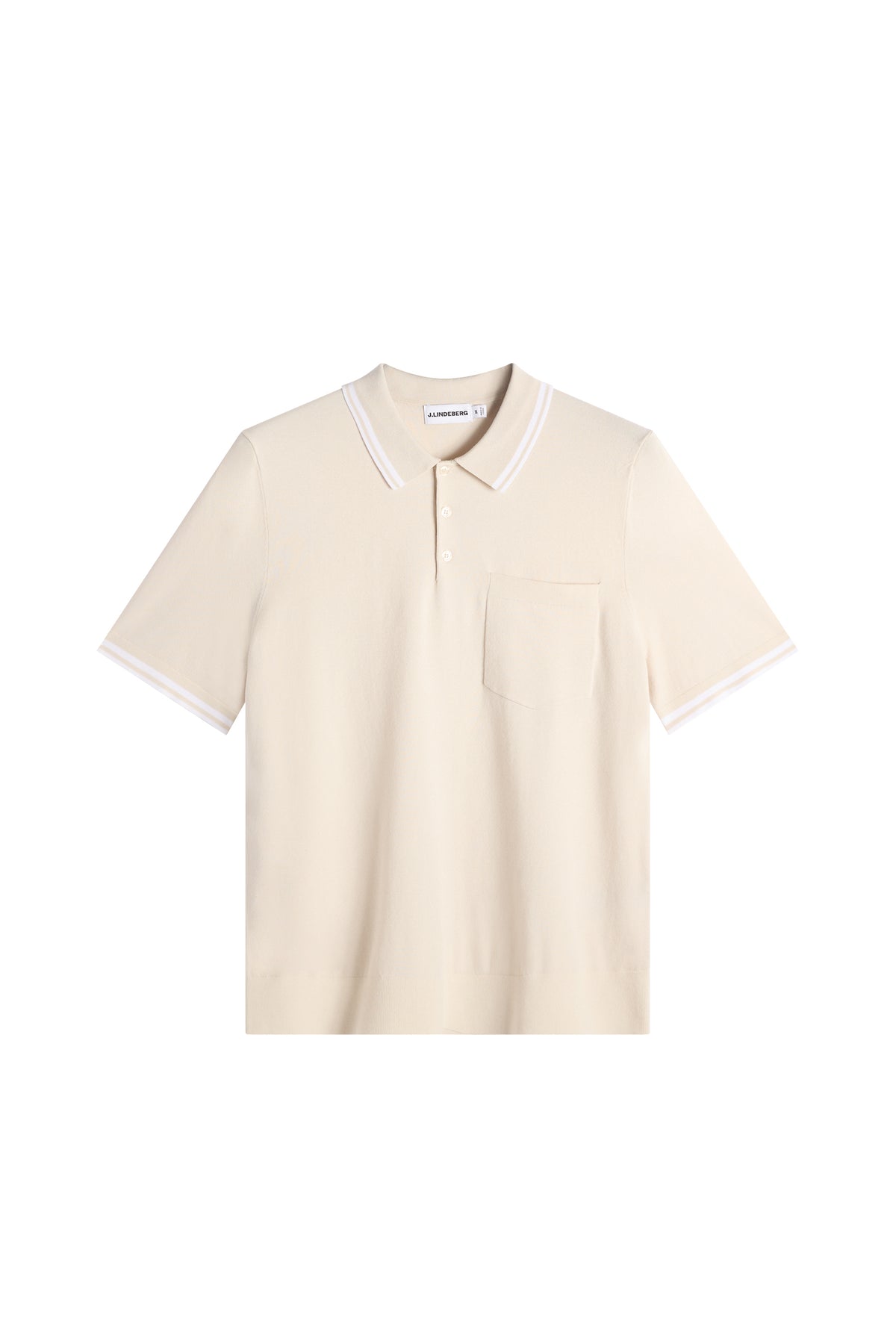 Ramon Knit SS Polo in Moonbeam by J.Lindeberg