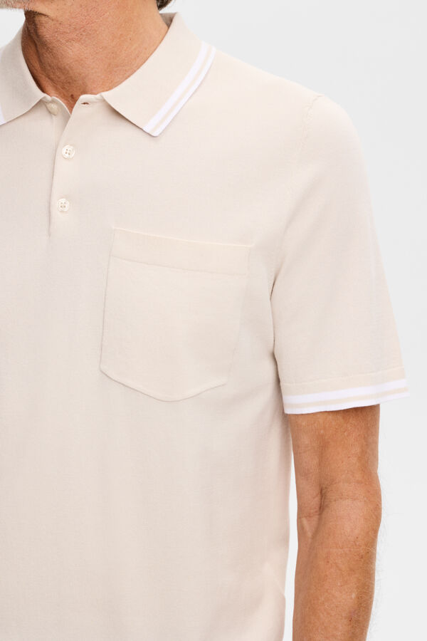 Ramon Knit SS Polo / Moonbeam