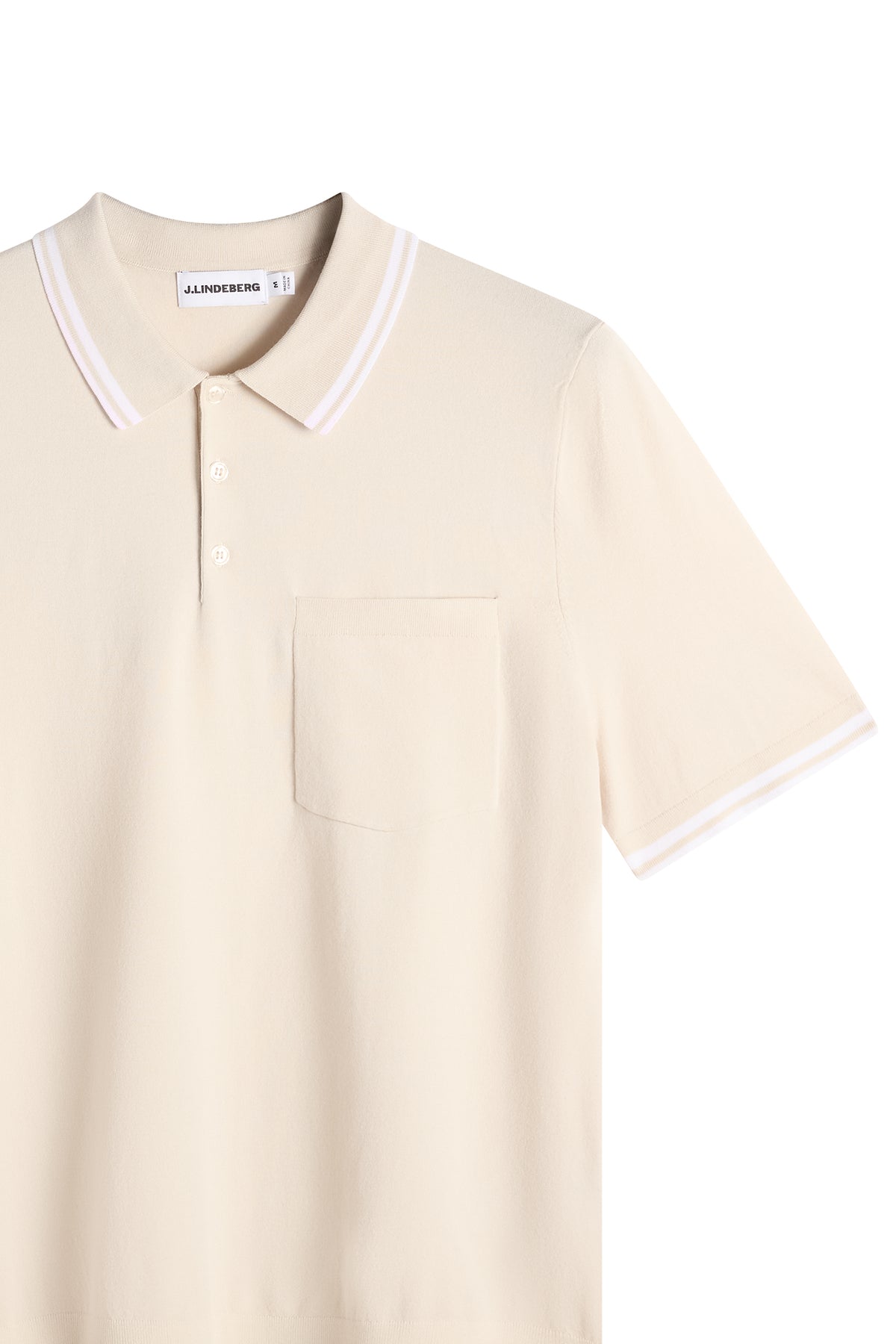 Ramon Knit SS Polo in Moonbeam by J.Lindeberg