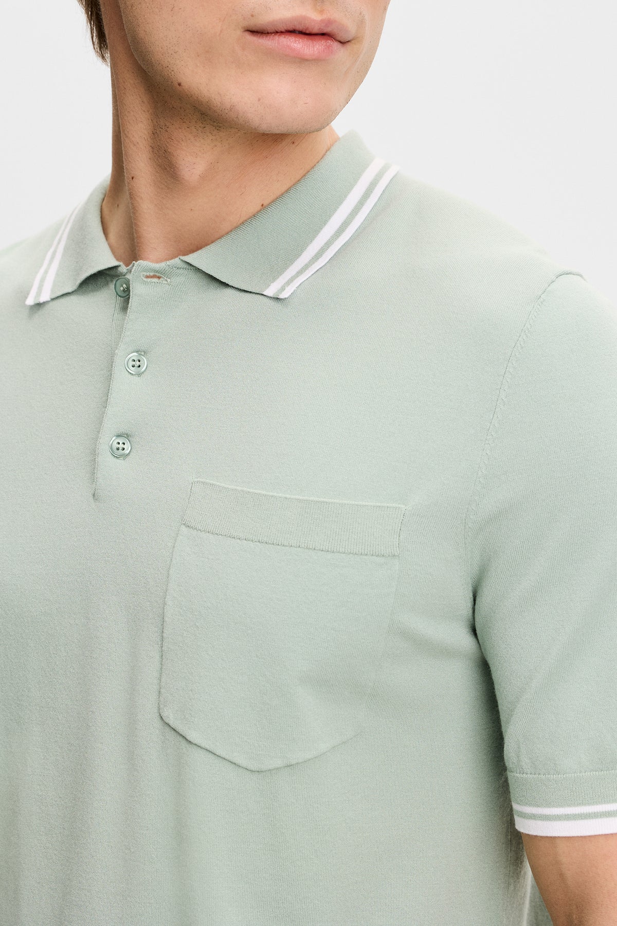 Ramon Knit SS Polo in Jadeite by J.Lindeberg