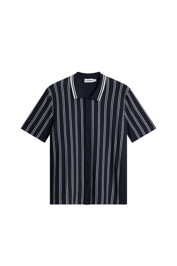 Rue Knit SS Shirt / JL Navy