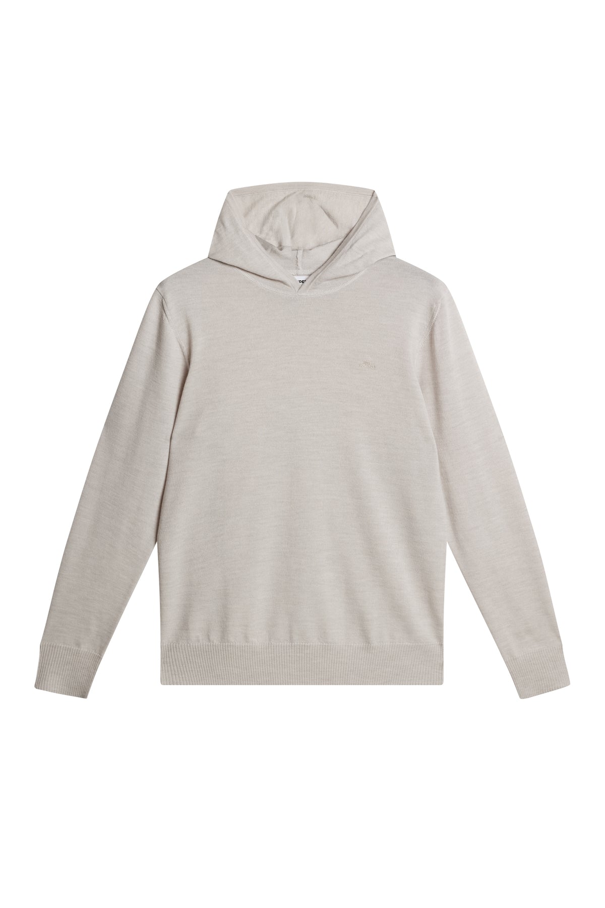 Karl Merino Hoodie in Moonbeam Melange by J.Lindeberg