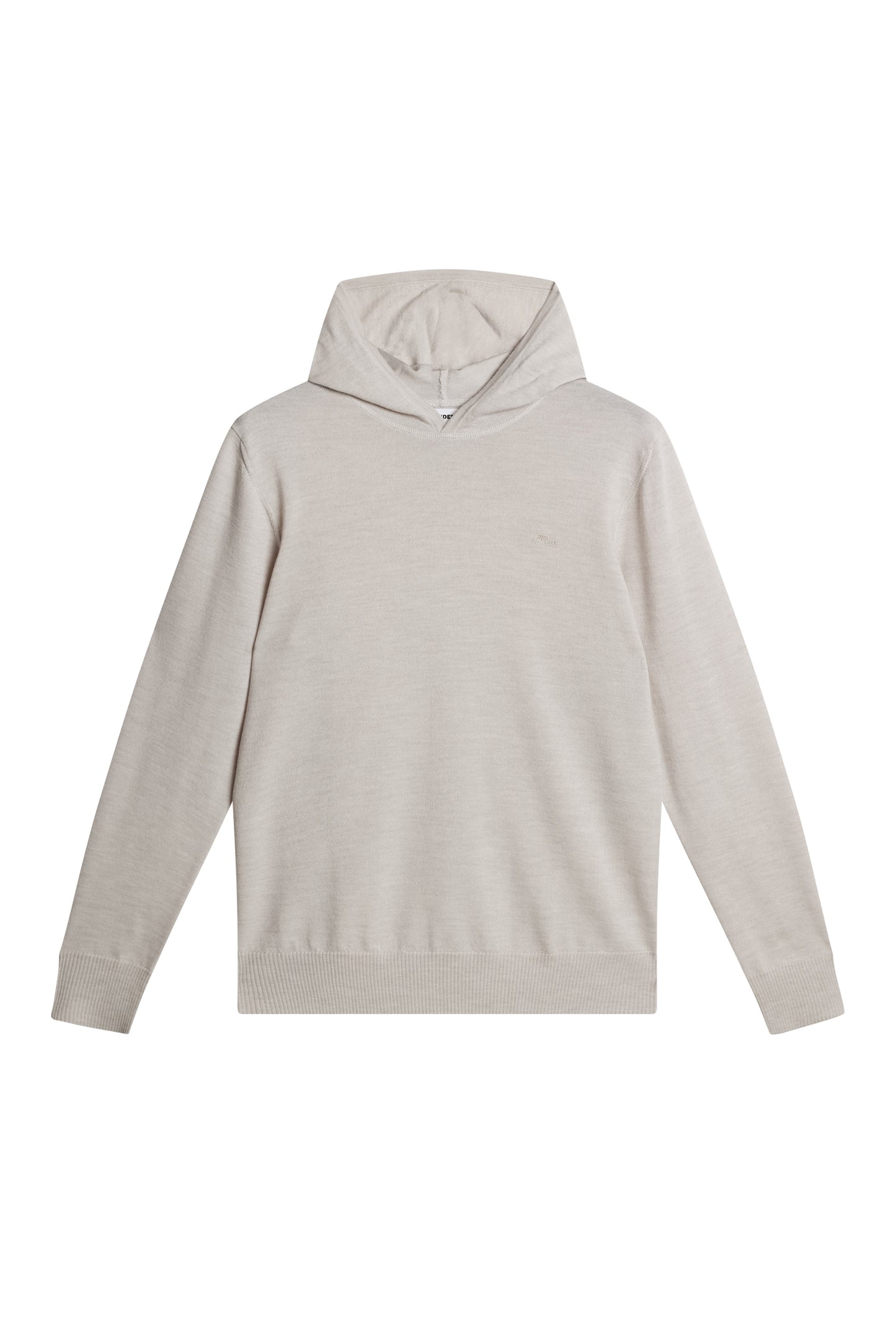 Karl Merino Hoodie in Moonbeam Melange by J.Lindeberg