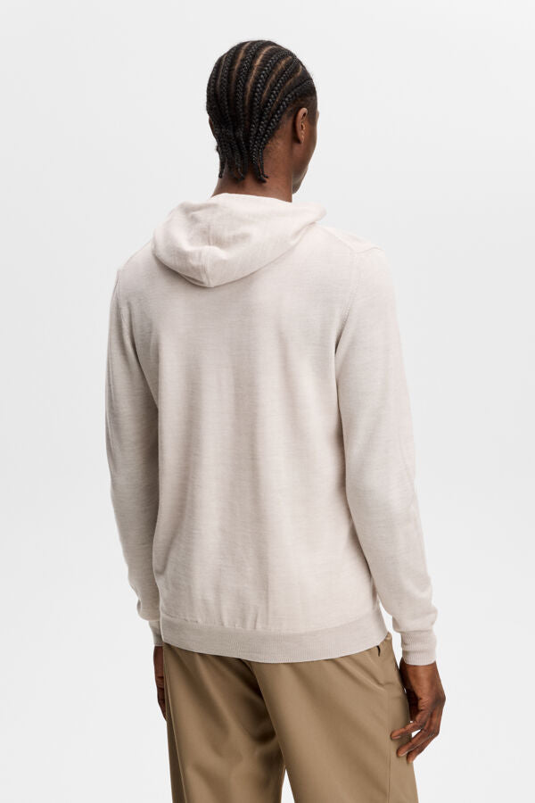 Karl Merino Hoodie / Moonbeam Melange