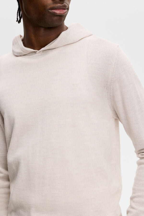 Karl Merino Hoodie / Moonbeam Melange
