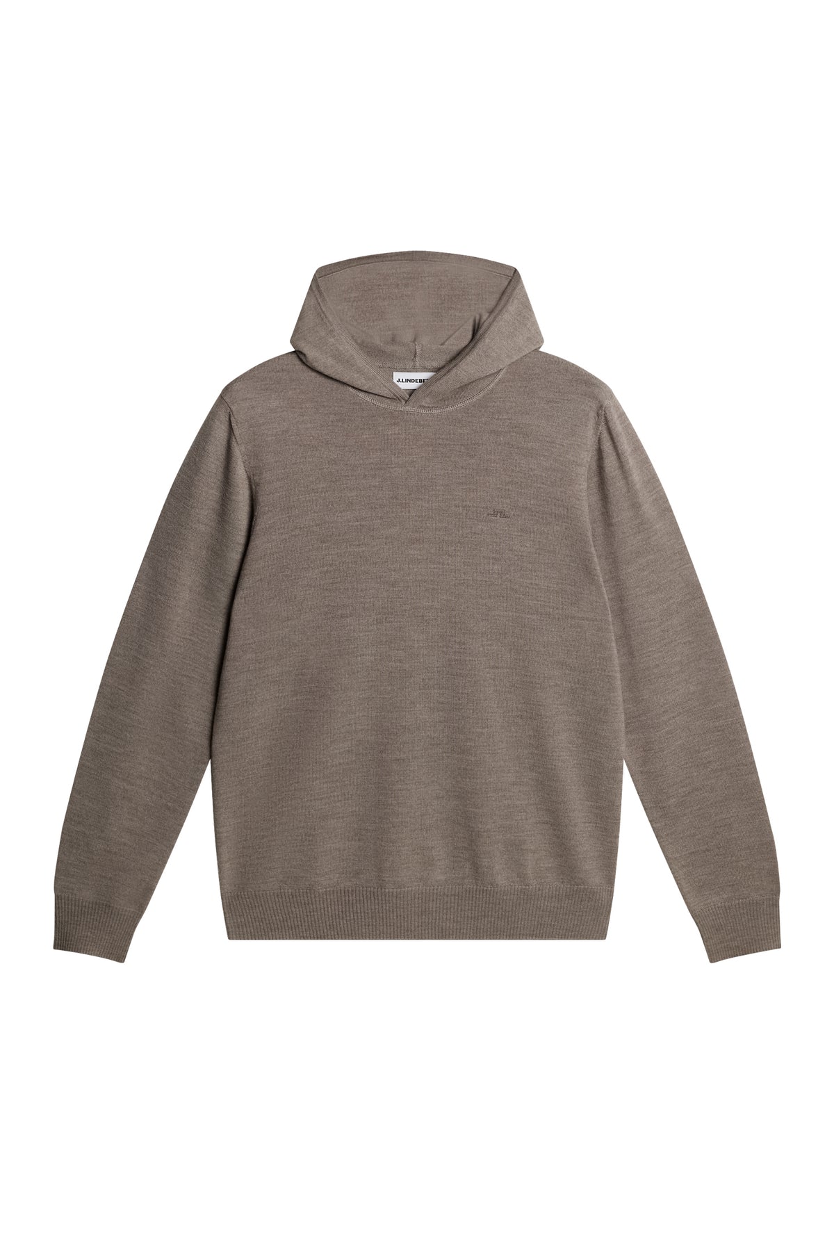 Karl Merino Hoodie in Brindle Melange by J.Lindeberg