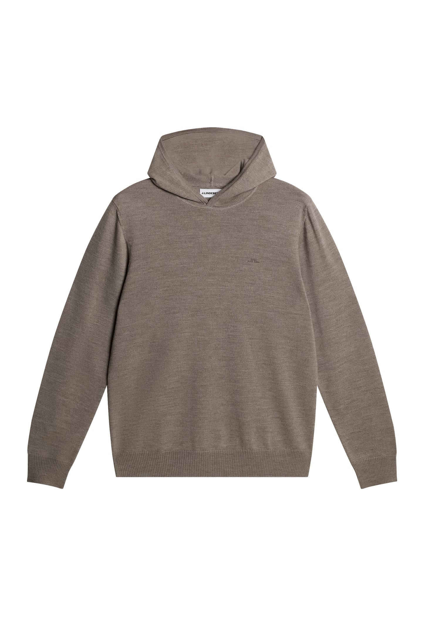 Karl Merino Hoodie in Brindle Melange by J.Lindeberg
