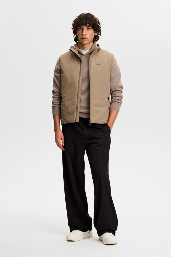 Karl Merino Hoodie / Brindle Melange