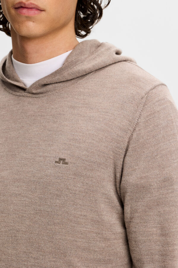 Karl Merino Hoodie / Brindle Melange