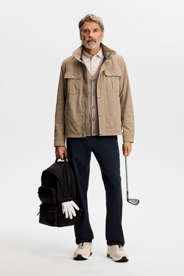 Kaleb Merino Cardigan / Brindle Melange