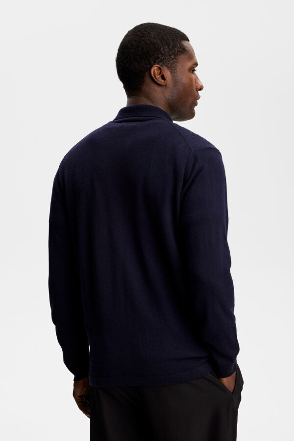 Kaleb Merino Cardigan / JL Navy