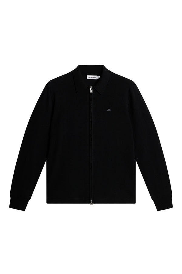 Kaleb Merino Cardigan / Black