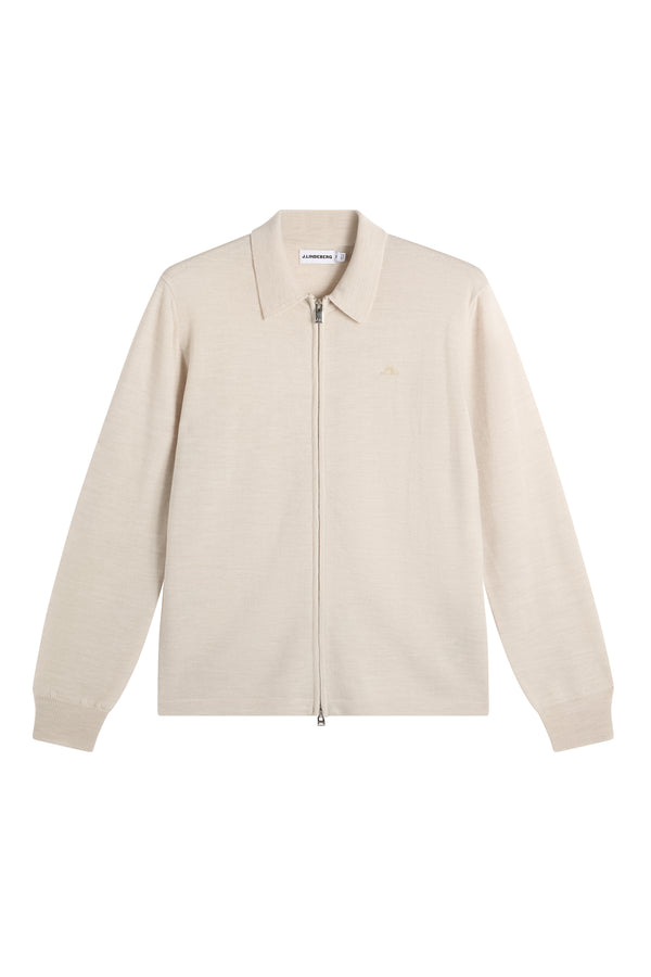 Kaleb Merino Cardigan / Moonbeam Melange