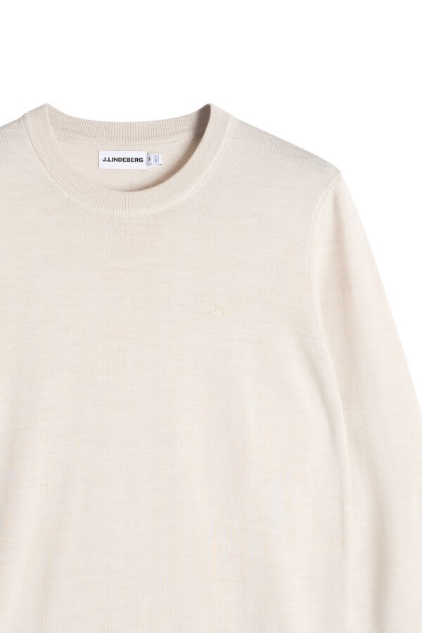 Keane Merino Crew Neck / Moonbeam Melange