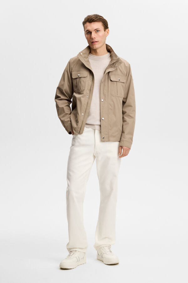 Keane Merino Crew Neck / Moonbeam Melange