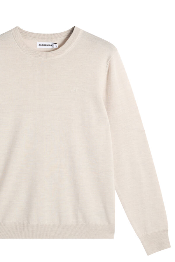 Keane Merino Crew Neck / Moonbeam Melange