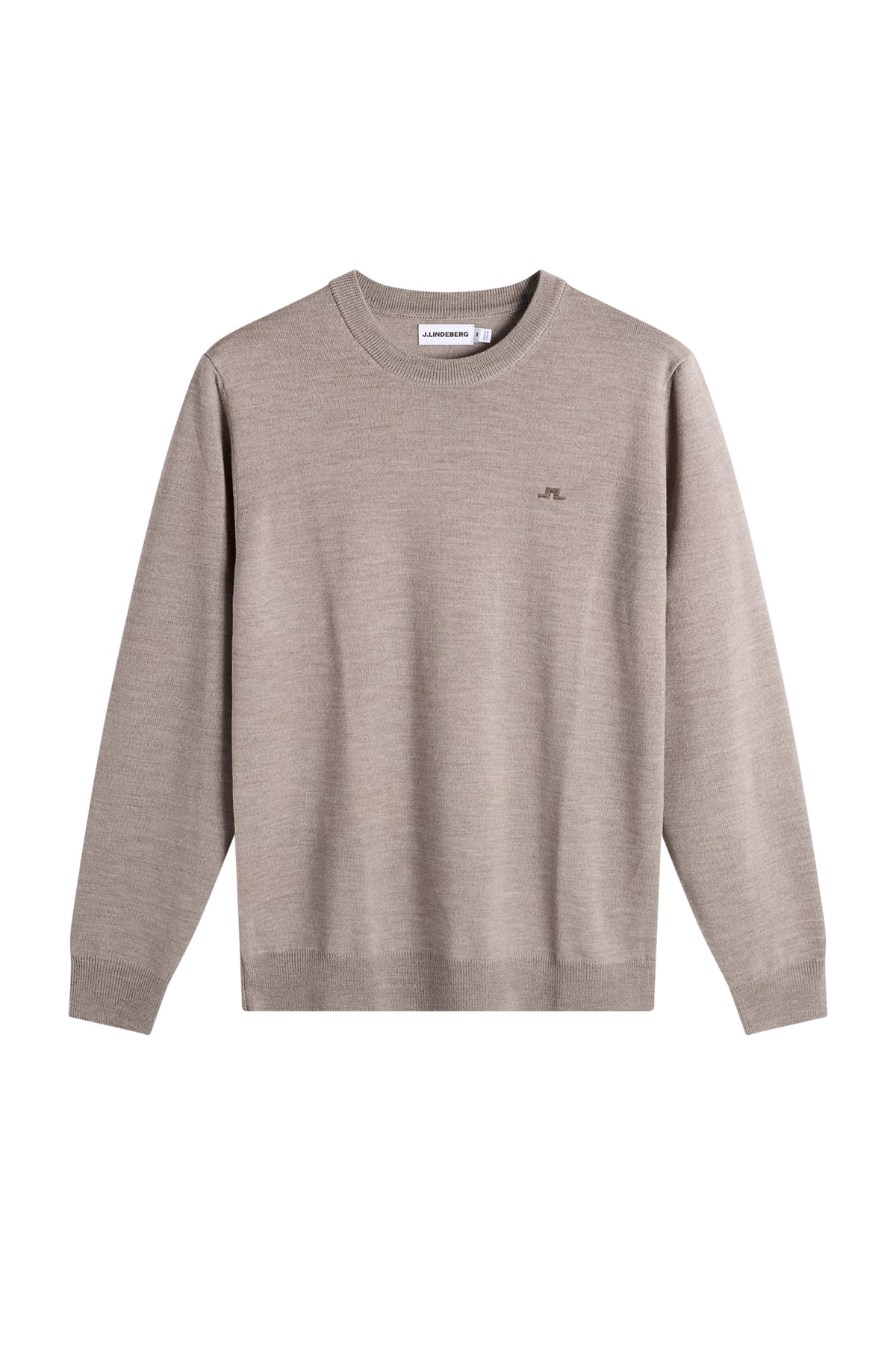 Keane Merino Crew Neck in Brindle Melange by J.Lindeberg