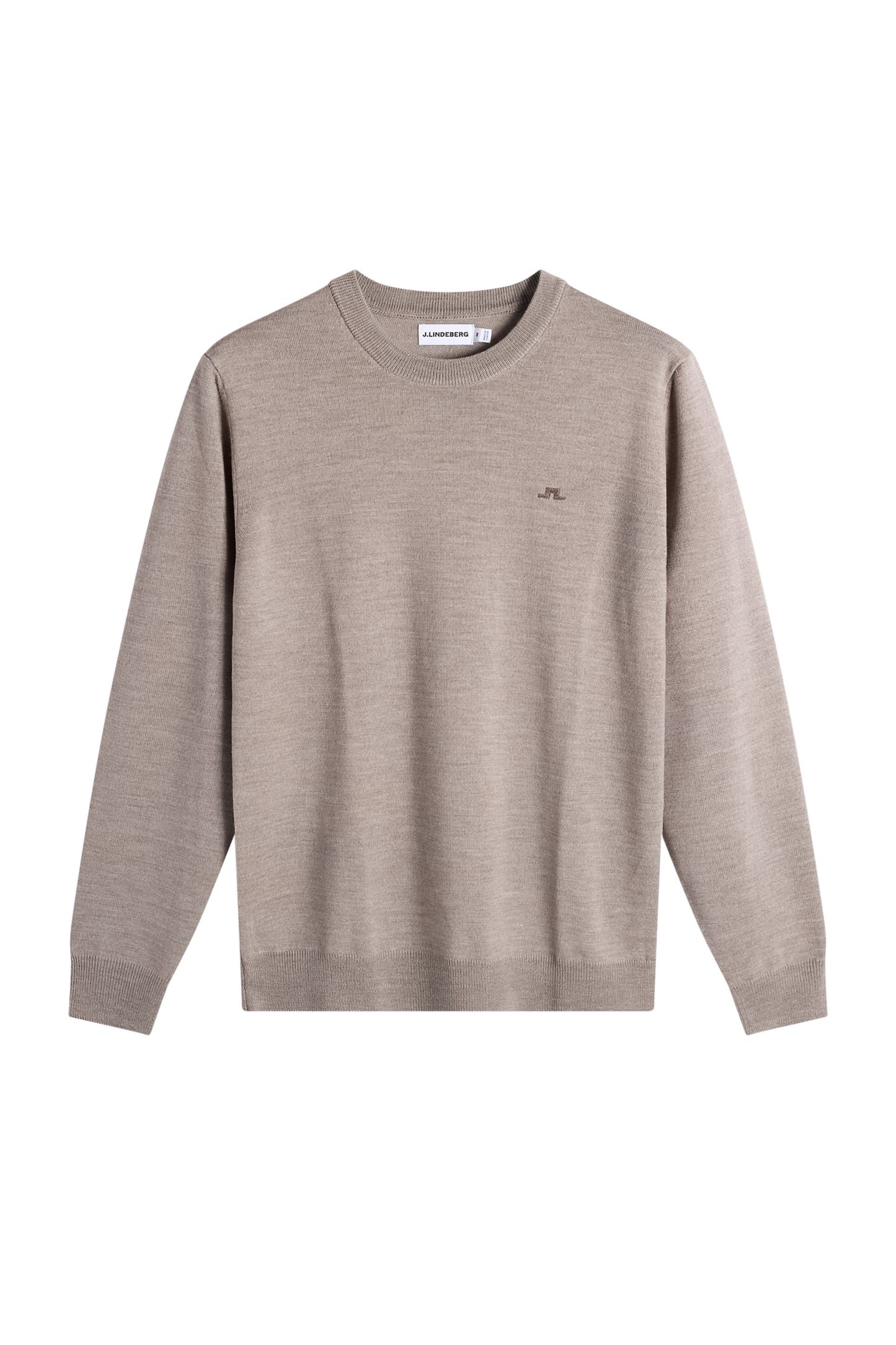Keane Merino Crew Neck in Brindle Melange by J.Lindeberg