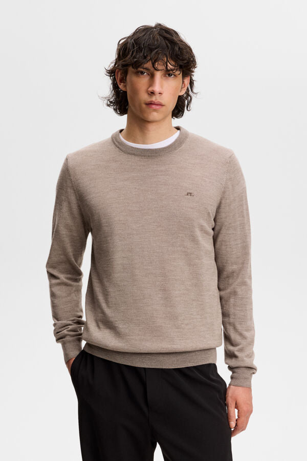 Keane Merino Crew Neck / Brindle Melange