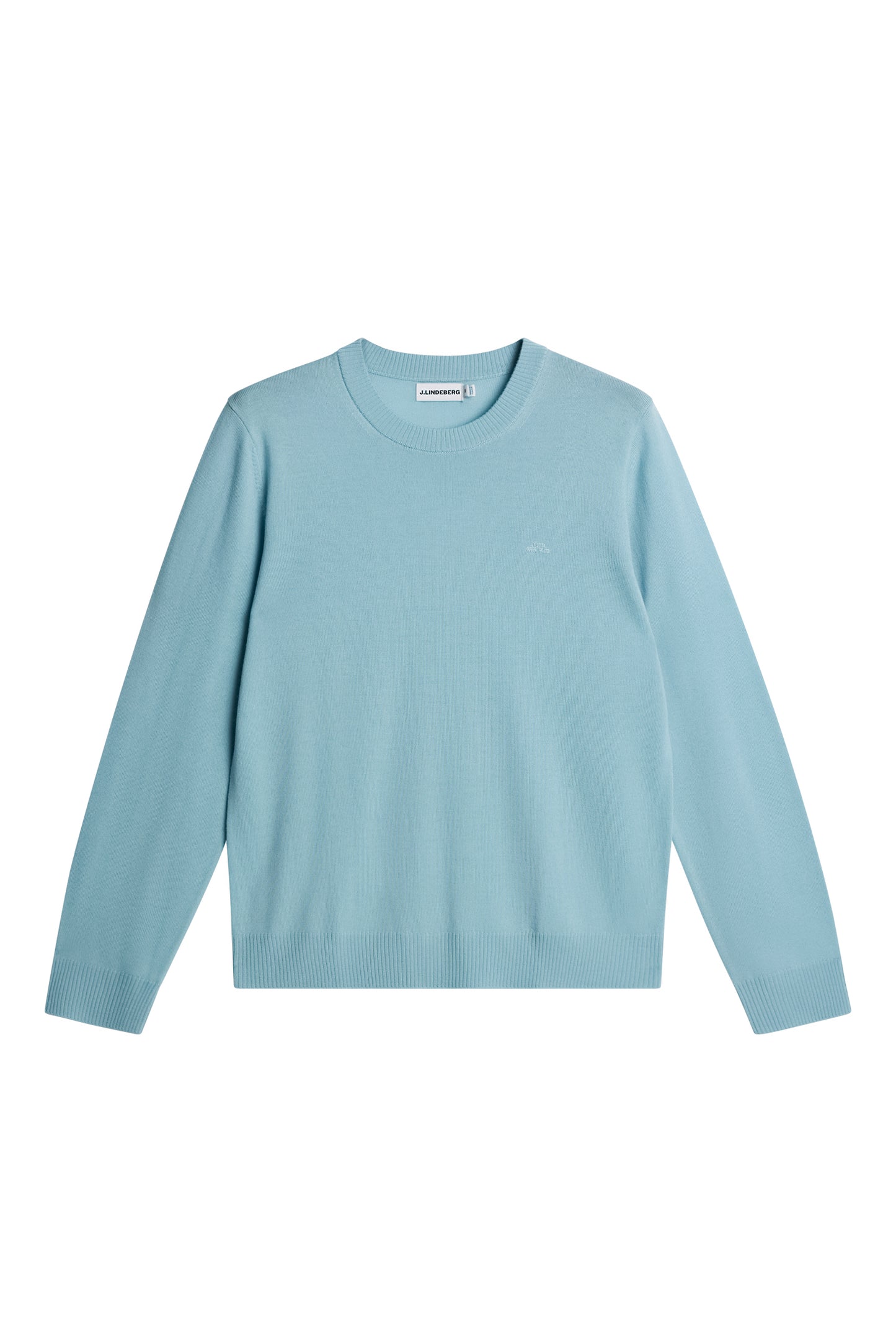 Keane Merino Crew Neck in Forget-Me-Not by J.Lindeberg